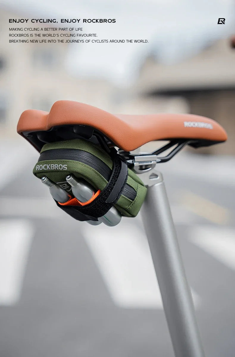 ROCKBROS Cycling Bag 0.35L Mini Portable Bike Tail Bag MTB Mountain Road Bike Tool kit Repair Bag Bicycle Bag Accessories