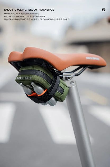 ROCKBROS Cycling Bag 0.35L Mini Portable Bike Tail Bag MTB Mountain Road Bike Tool kit Repair Bag Bicycle Bag Accessories