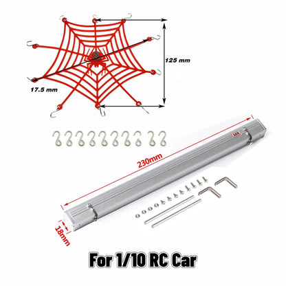 Toy Car Side Awning Rooftop Tent/Luggage Roof Rack Net For 1/10 1/8 RC Crawler Car ARB RS Traxxas TRX4 SCX10 TAMIYA ARRMA D90