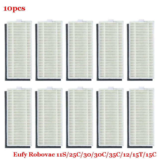 For Eufy Robovac 11S / 25C / 30 / 30C / 35C / 12 / 15T / 15C Slim Robot Vacuum Cleaner Parts Main Side Brush Cover Hepa Filter