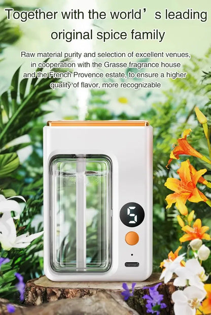 Automatic Diffuser Aromatherapy Car Perfume with Display Essential Oil Humidifier Bathroom Deodorization Air Freshener Jasmine