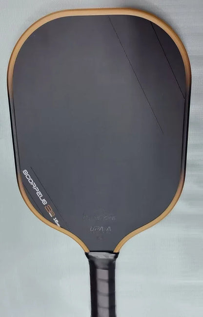 Scorpeus 3S Collin Johns Pickleball Paddle 16mm Thick Propulsion Core and Charged Carbon Surface Larger Sweet Spot