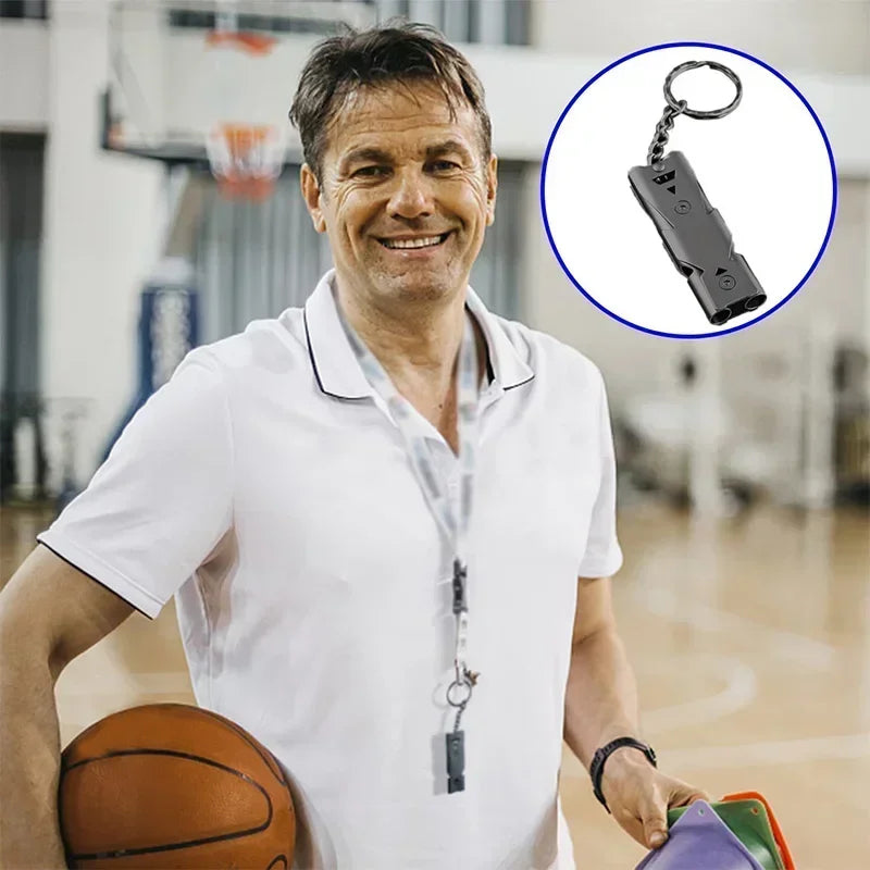 Safety Alloy Lifesaving Camping Equipment Db Tool Portable Outdoor Double Survival Tube Aluminum Kit Emergency Whistle 180