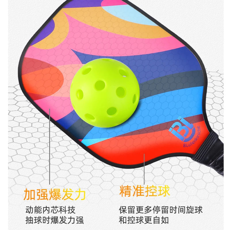 Pickleball Paddle Set with Pickleballs Professional Level Pickleball Racket For Competition Outdoor Recreation School Teaching
