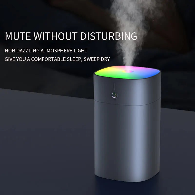 Colorful Humidifier 1 Home USB Portable Humidifier with Atmosphere Color Light Night Light Air Purification Humidifier