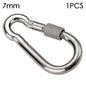 1/2pcs M4~M12 Spring Quick Link Buckle Ring with screw Outdoor Climbing Gear Carabiner Safety Hook Travel Kit Camping Equipment