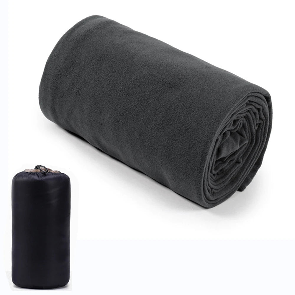 Outdoor fleece sleeping bag 180x80cm single down sleeping bag inner lining warm sleeping bag outdoor camping and travel supplies