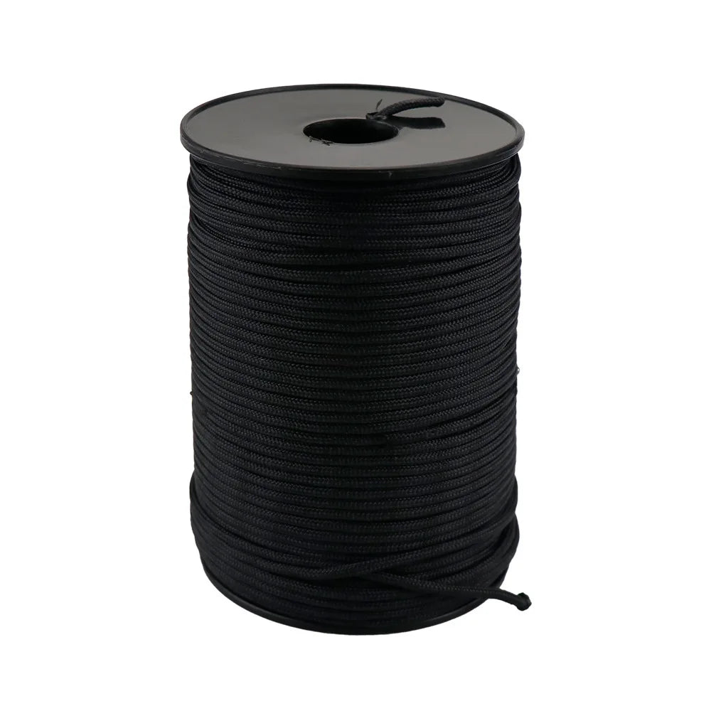 100M Standard 5-Core Paracord Rope 3mm Diameter Outdoor Parachute Cord Survival Umbrella Tent Lanyard Strap