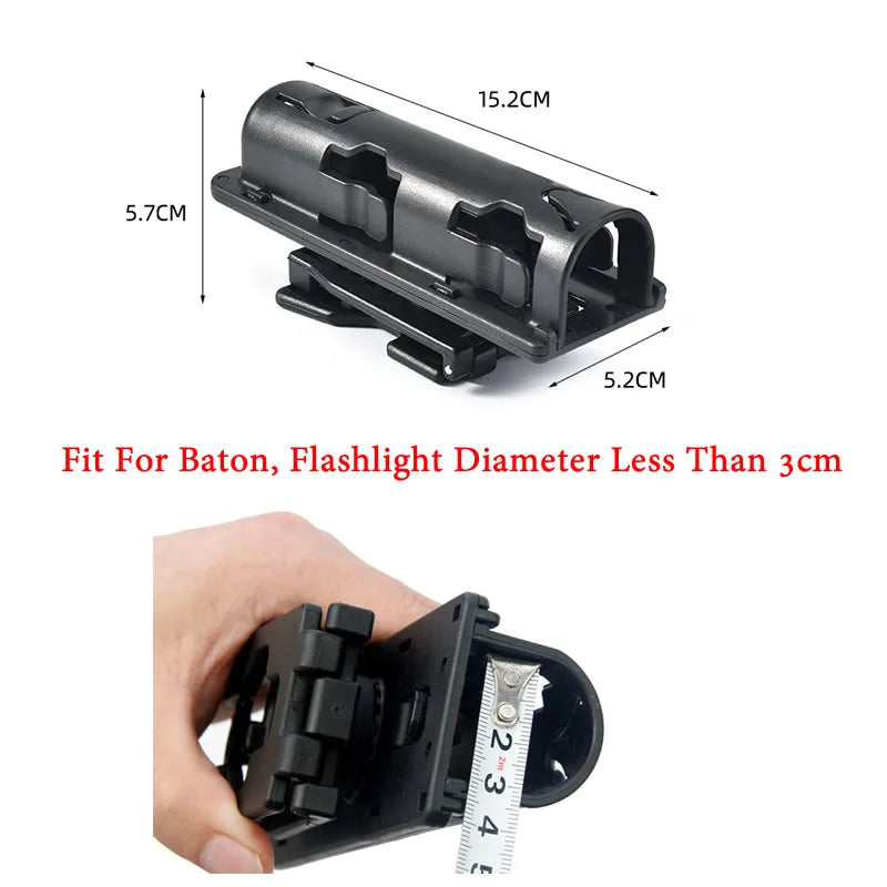 New Universal 360 Degree Tool Self Defense Safety EDC Rotation Outdoor Survial Kit Case Holster Black Holder