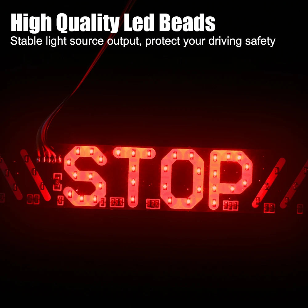 12V Taillights Motorcycle Turn Signal Lights With Stop Logo Flashing Brake Tail Lamps Turning Indicator LED Strips Waterproof