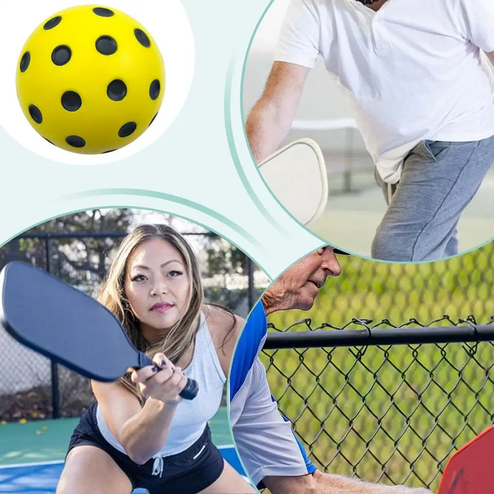 Foam Pickleball Balls Foam Balls Bounce Ball Consistent Bounce Practice Ball Pickle Balls for Pickleball Training Indoor