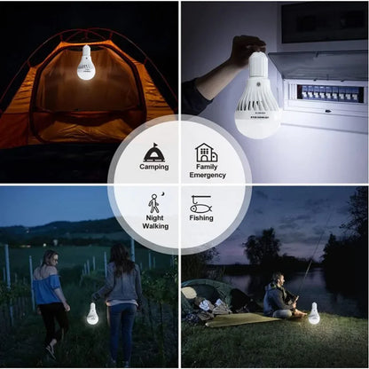 LED Camping Light E27 B22 Rechargeable Wireless Bulb Portable Lantern Light Emergency workshop Home Lamp For Outdoor Tent Lamp