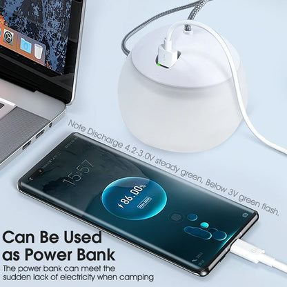 WEST BIKING Camping Tent Hanging Light Portable Camping Lanterns USB Rechargeable Led Light Camp Lamp for Outdoor Emergency