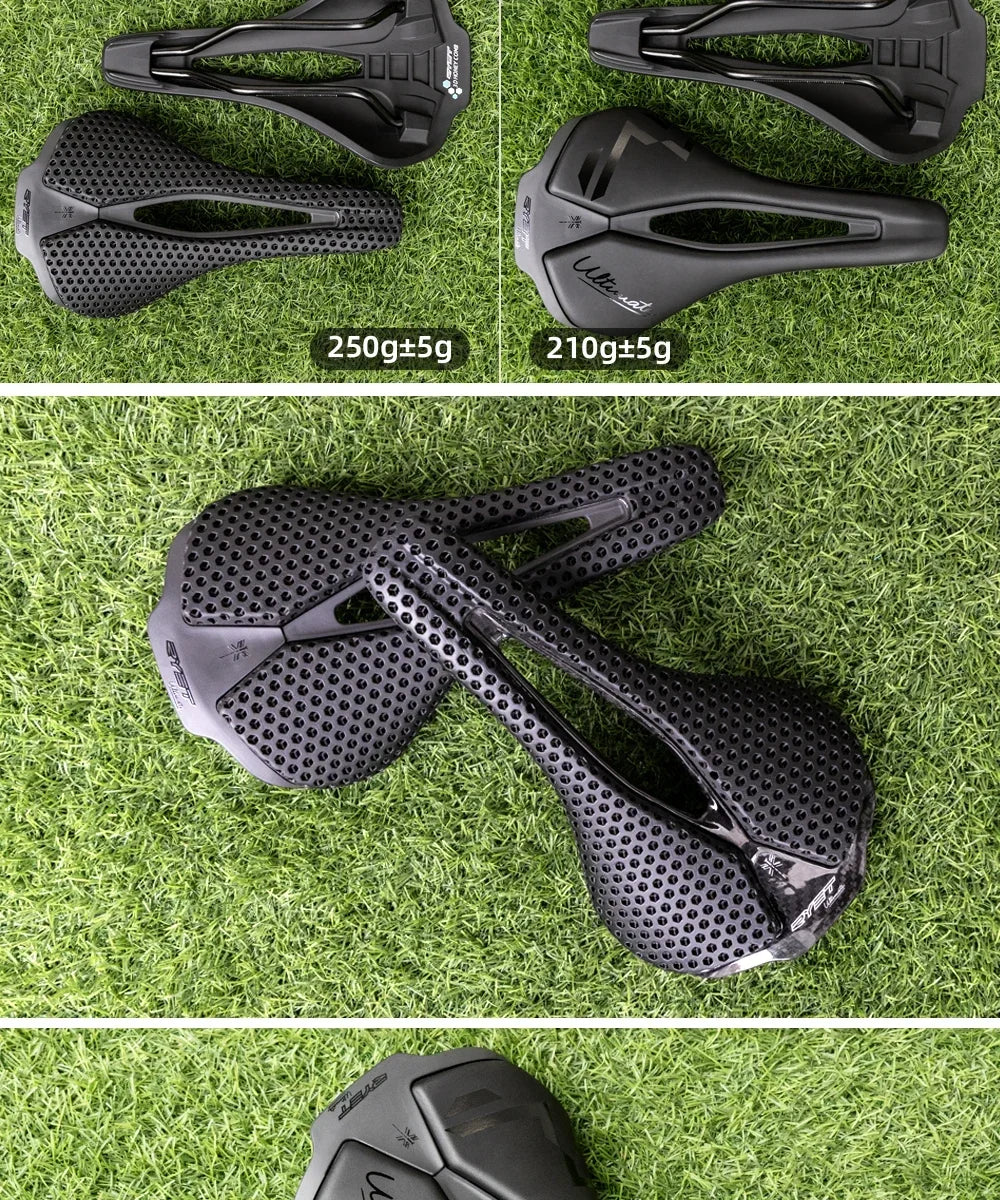 RYET Bike Saddle Ultralight Racing Full Carbon Seating Saddles 115g 7x9mm Road MTB Bicycle Seat Cushion Cycling Accessories