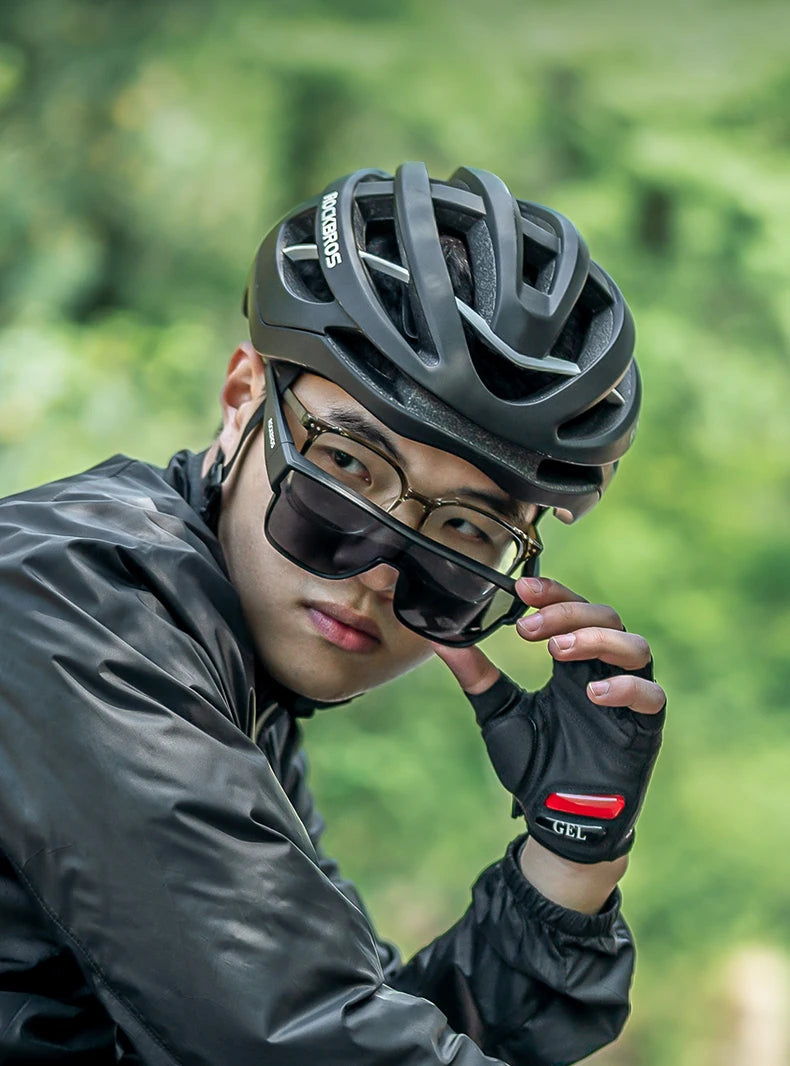 ROCKBROS Polarized Cycling Sunglasses Mutilfunctional Glasses UV Protection Set Glasses Frame Compatible Men's Women's Sunglass