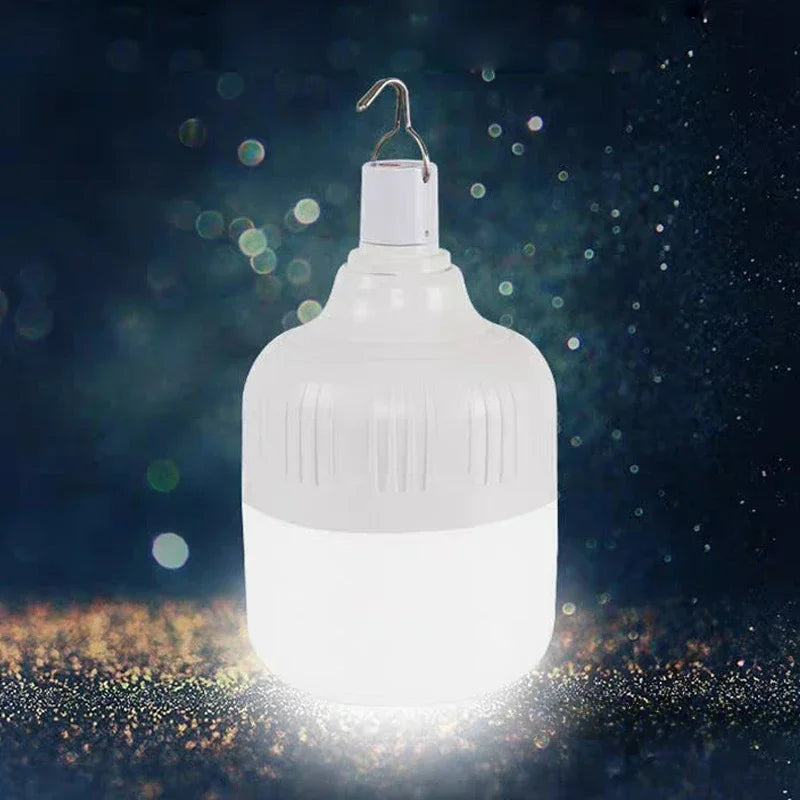 USB Portable Emergency Light Charging Hook LED Outdoor Adjustable 200W Tent Light, Barbecue Fishing Camping Light Bulb