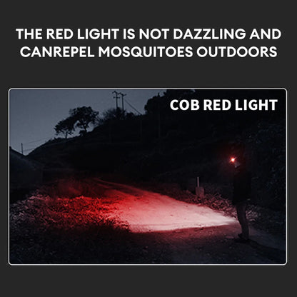 Headlamp Rechargeable 1000 Lumen LED Head Lamp Flashlight with White Red Light Waterproof Headlight for Outdoor Camping Fishing