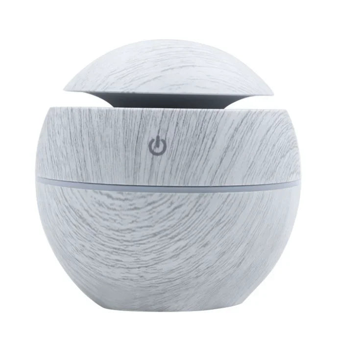 130ML Wooden Ultrasonic Electric Air Humidifier Home Aromatherapy Machine Essential Oil Aromatherapy Cold Mist