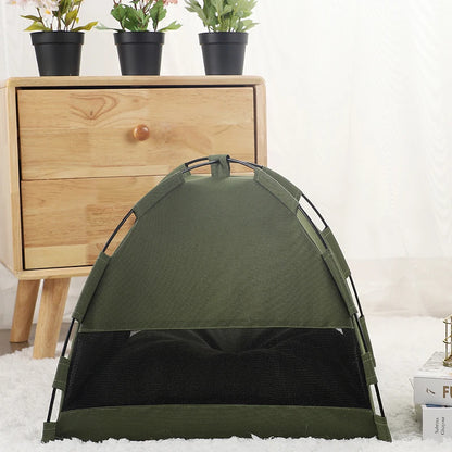 Pet Tent Bed Cats House Supplies Products Accessories Warm Cushions Furniture Sofa Basket Beds Winter Clamshell Kitten Tents Cat
