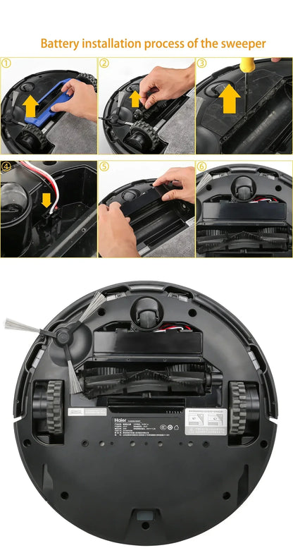 Brand-new14.8V 12800mah Xiaomi mop Pro robot vacuum cleaner battery replacement STYTJ02YM suitable for Yunmi MVVO1-JG Haier JX37