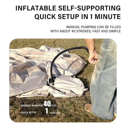 Outdoor Camping 3-4 Person Portable Waterproof Family Awning Beach Tent Quick Opening Fishing Tent Picnic Park Anti-UV Shade