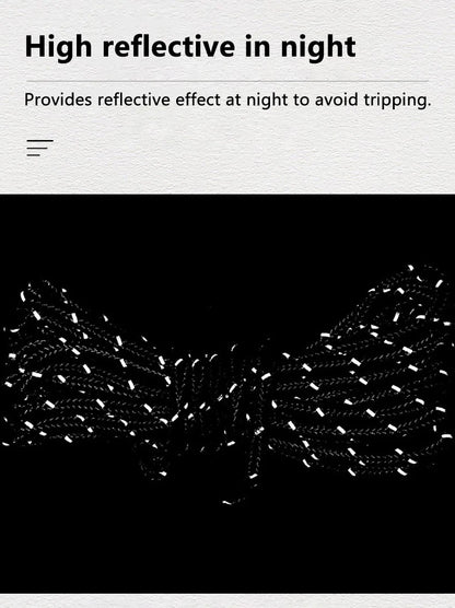 4mm Bold Sturdy Tent Rope High Reflective Luminous Windproof Tent Rope with Double Eye Buckle for Outdoor Camping,Dry,Bundle,Fix