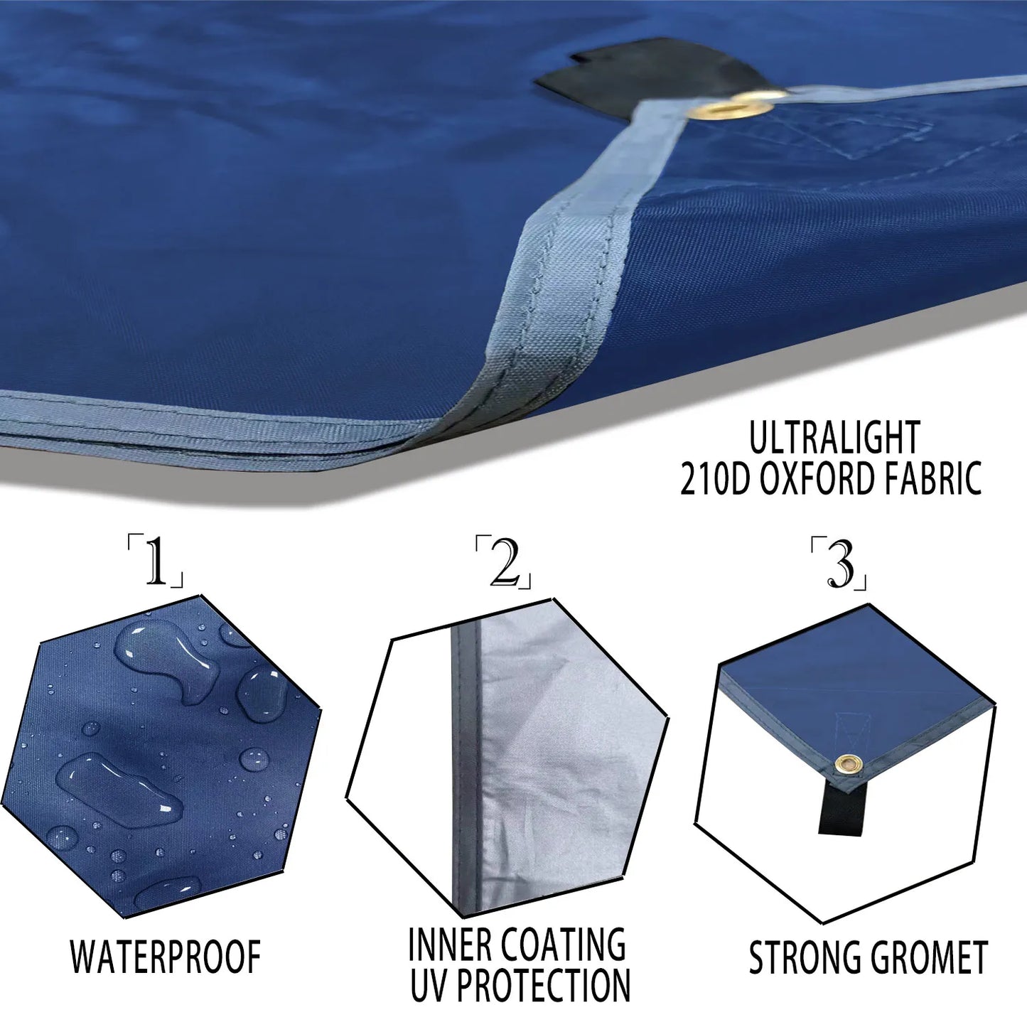 Waterproof Oilcloth Tent Sunshade Super Light Garden Canopy Sunshade Outdoor Camping Sunshade Tarpaulin Tourist Beach Sunshade