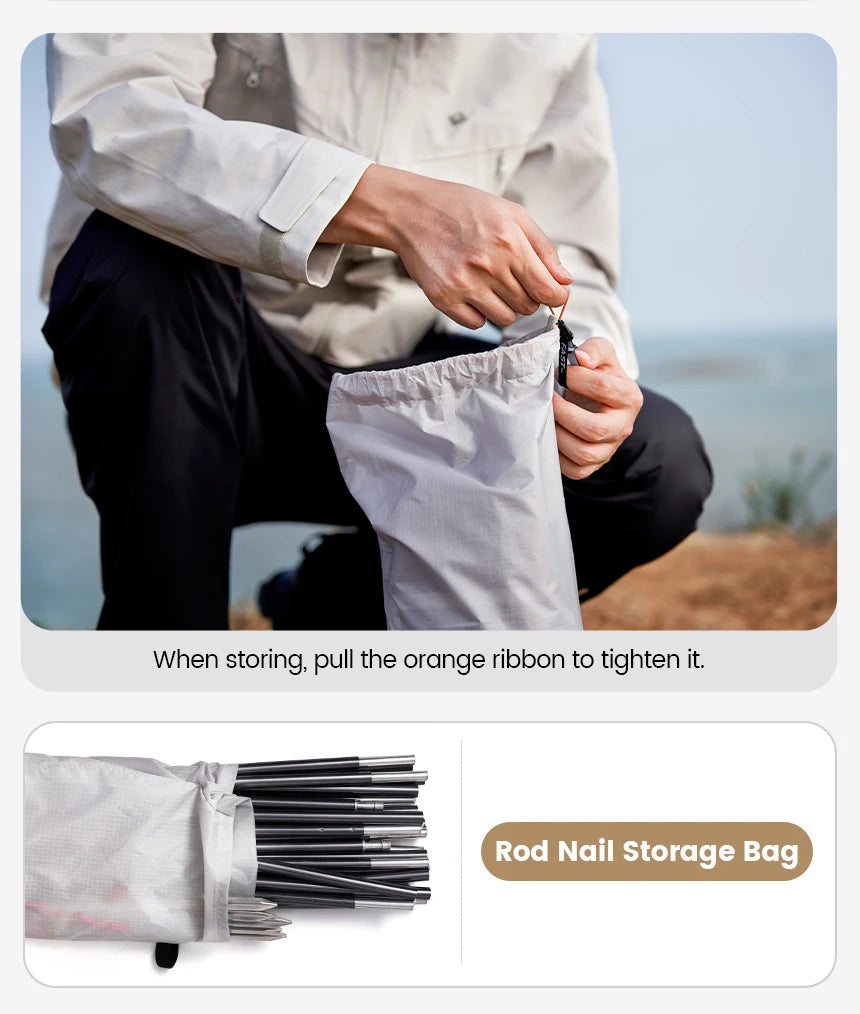 MOBI GARDEN Camping Tent Ultra Light Trekking Tent Portable Outdoor Hiking 20D