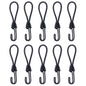 10pcs Tent Elastic Rope Cord Hook Versatile Outdoor Camping Canopy Tarp Tent Fixing Cord String Carabiner Hooks Accessories