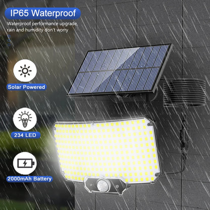 Solar Flood Lights Outdoor 106/318 LED Solar Motion Lights Remote Solar Security Lights Wall Lights Waterproof 3 Modes Garden