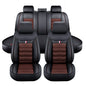 Full Set Leather Car Seat Cover 5-Seat Front + Rear Protectors For Toyota RAV4