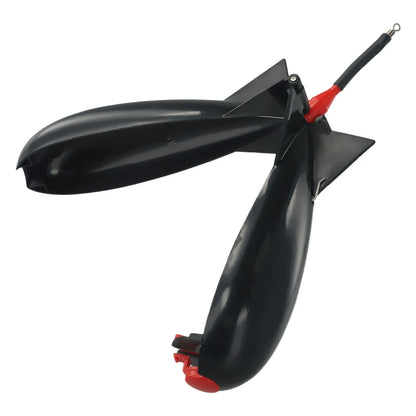 1Pcs S M L Carp Fishing Rocket Feeder Holder Spomb Pellet Rockets Feeders Spod Bomb Float Lure Bait Position Outdoor Gear