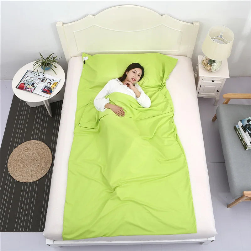 Breathable Portable Sleeping Bag Liner Sleeping Bag Tourism Mat Camping Outdoor Sleeping Bag Set Hotel Room Liner Anti-dirty