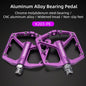 ROCKBROS Bike Pedals Aluminum Alloy Anti-slip Bicycle Pedals Ultralight Sealed Bearing One-piece MTB Road Mountain Cycling Pedal