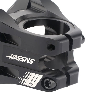 HASSN CNC Stem Mtb Handlebar Stem 35mm Bicycle Short Power Road Bike 31.8 Table Bmx Bridge Pipe Cycling Power Adjustable Rod