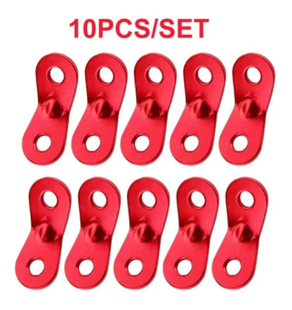 10PCS Aluminum Cord Tent Wind Rope Buckles Guyline Adjusters Paracord Tensioner Outdoor Camping Accessories Hiking Backpacking