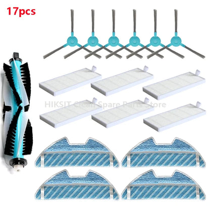 Roller Brush Hepa Filter For Cecotec Conga 1390 1290 1590 Robot Vacuum Cleaner Spare Parts Side Brush Mop Cloth Rags Replacement