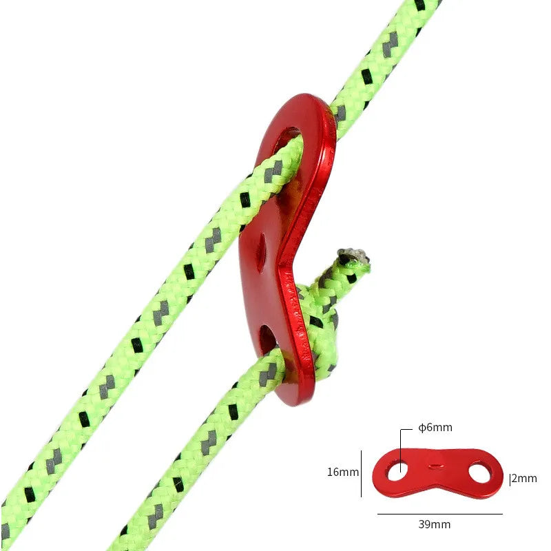 10PCS Aluminum Cord Tent Wind Rope Buckles Guyline Adjusters Paracord Tensioner Outdoor Camping Accessories Hiking Backpacking