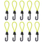 10pcs Tent Elastic Rope Cord Hook Versatile Outdoor Camping Canopy Tarp Tent Fixing Cord String Carabiner Hooks Accessories
