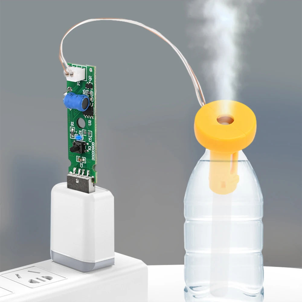 DC5V USB Ultrasonic Sprayer Humidifier Atomizer Driving Module Mini Humidifier DIY Kits 108KHZ 4/12 Hours Automatic Power Off