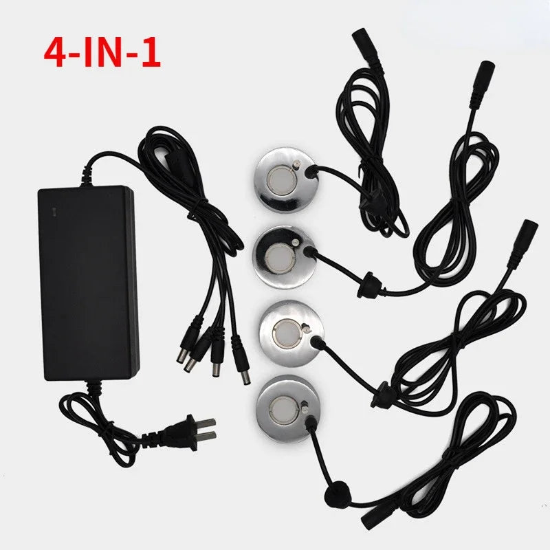 5-in-1 Mist Maker Fogger Ultrasonic Humidifier Fountain Rockery Gardening Bonsai Aquarium Pond Decor Atomizer Atomizing Heads