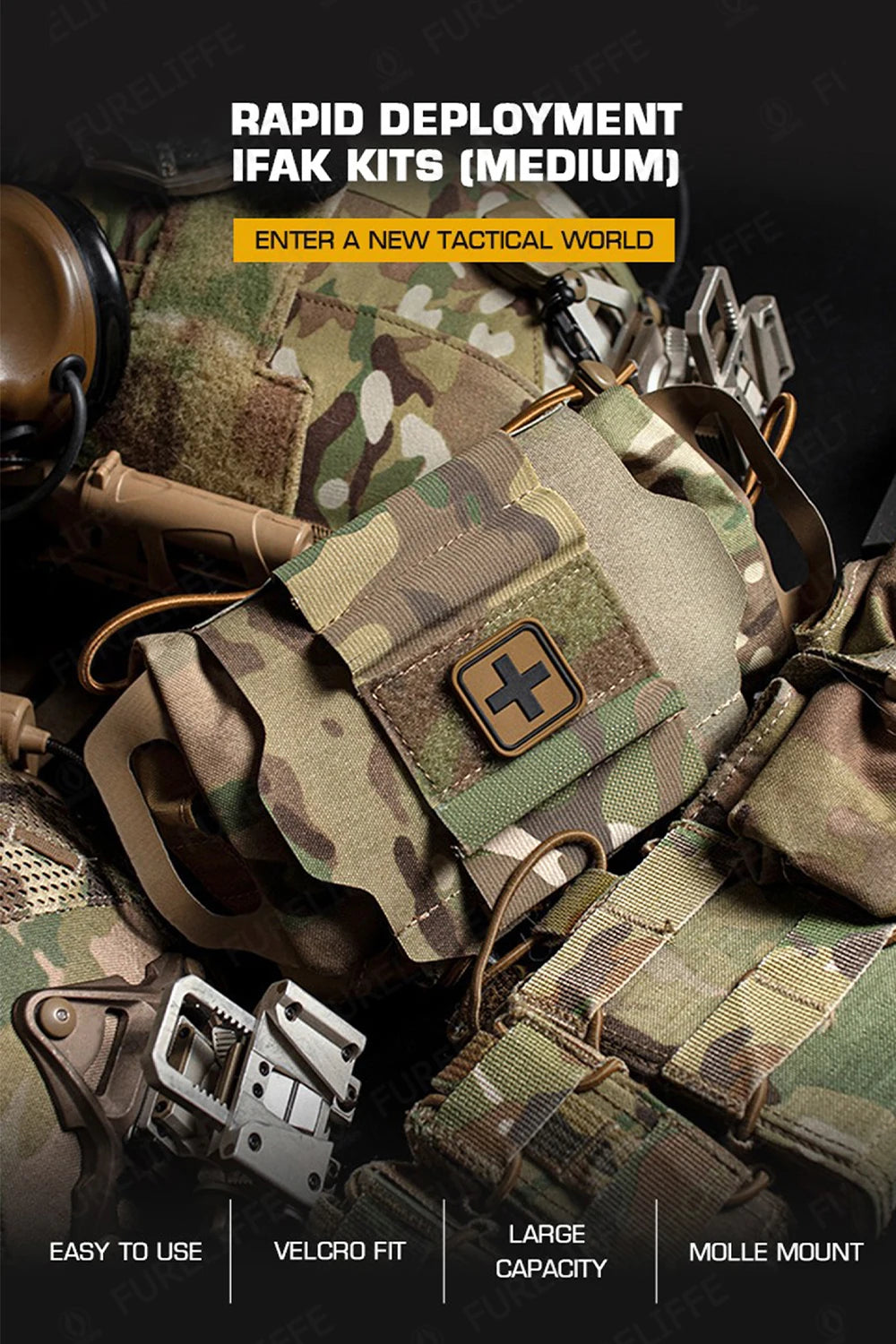 Hot Sale!Military tactical rapid deployment first aid kit/outdoor tactical MOLLE kit/survival emergency kit/camping medical kit