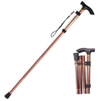 Hiking Camping Mountaineering Poles Walking Stick Telescopic Baton Trekking Poles Folding Cane Crutches Pole Unisex