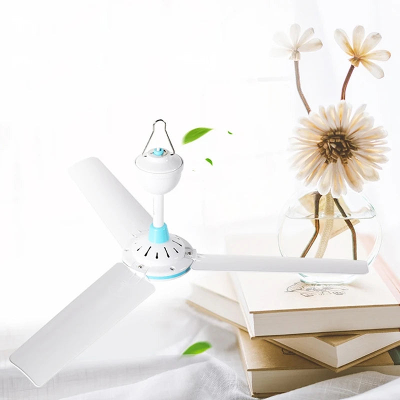 12V Mute Ceiling Canopy Fan Camping Tent Hanging Fans for Outdoor BBQ