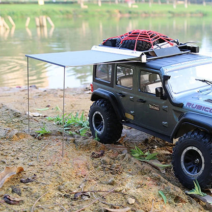 Toy Car Side Awning Rooftop Tent/Luggage Roof Rack Net For 1/10 1/8 RC Crawler Car ARB RS Traxxas TRX4 SCX10 TAMIYA ARRMA D90