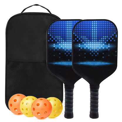 Pickleball Paddles USAPA Approved Set Rackets Honeycomb Core 4 Balls Portable Racquet Cover Carrying Bag Gift Kit Indoor Outdoor