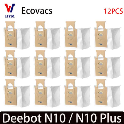 For Ecovacs Deeboot N10 / N10 Plus Accessories Main Side Brush Hepa Filter Dust Bag Mop Cloth Robot Vacuum Cleaner Spare Parts