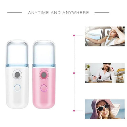 Mini Nano Spray Face Steamer Moisturizing Facial Sprayer Beauty Instrument USB Humidifier Nebulizer Beauty Skin Care Tools