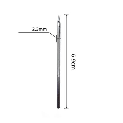 Leather Sewing Kit DIY Leather Sewing Awl Needle With Copper Handle Set Leather Canvas Tent Shoes Repairing Tool W/Nylon Thread