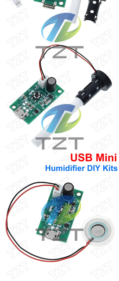 USB Mini Humidifier DIY Kits Mist Maker and Driver Circuit Board Fogger Atomization Film Atomizer Sheet Mini Oscillating